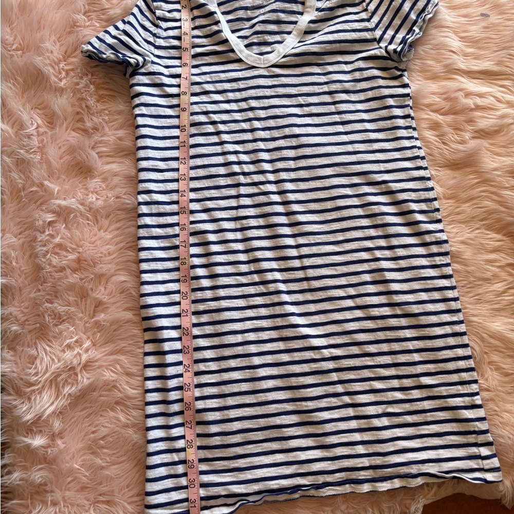 Universal Thread Blue and White Striped Midi Dress